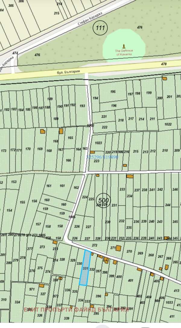 Продава парцел, гр. каварна, област добрич