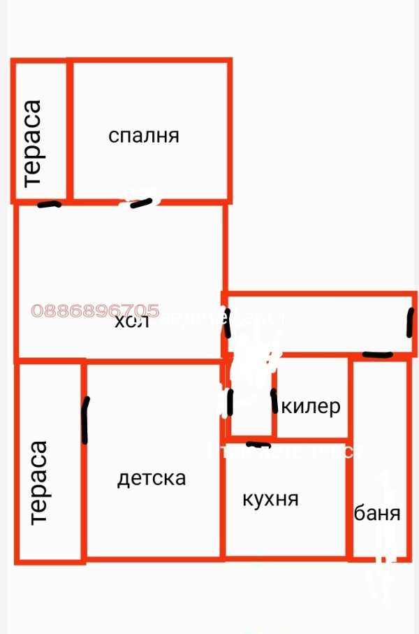 Продава 4-стаен, гр. ямбол, диана