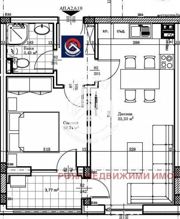 Продава 2-стаен, гр. стамболийски, област пловдив