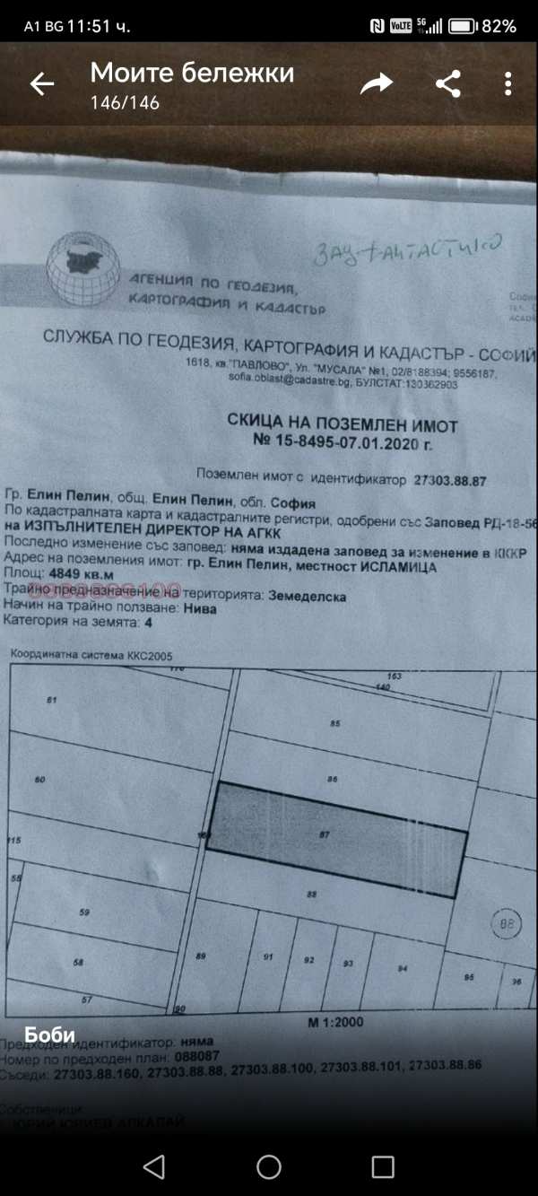 Продава земеделска земя, с. гара елин пелин, област софия област