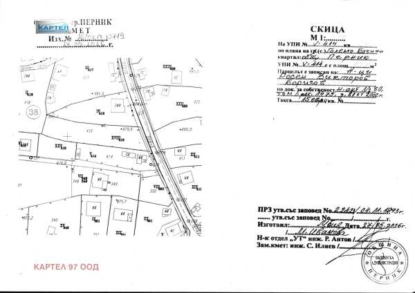 Продава парцел, с. големо бучино, област перник