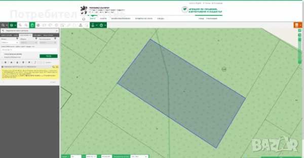 Продавам широколистна гора за дърводобив.