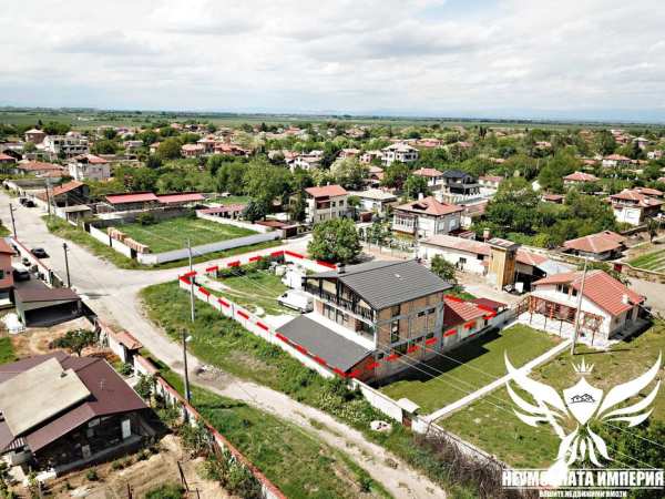 Продавам нова къща с широк двор 820кв.м. в село Костиево, общ.Марица
