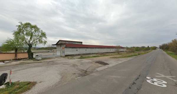 Складова база до АМ Тракия – халета 1000 м² + двор 7300 м² – ТИР достъп