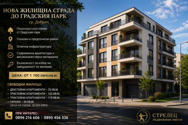 Продава 3-стаен, гр. добрич, червената пръст