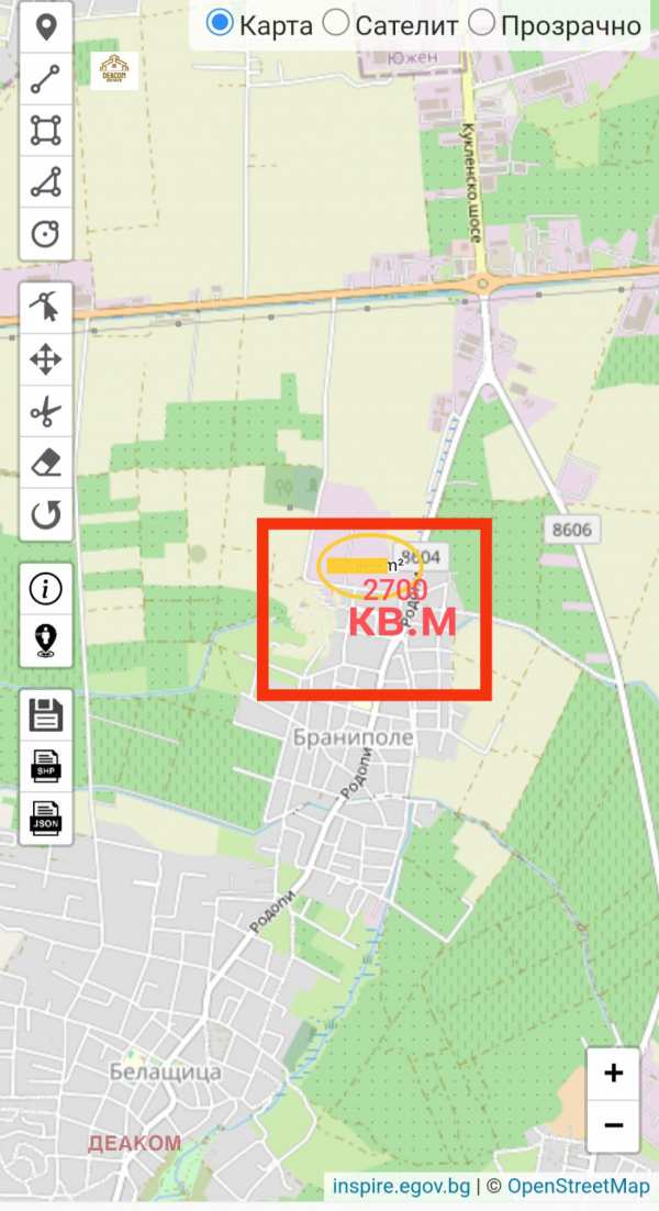 Продава парцел, с. браниполе, област пловдив
