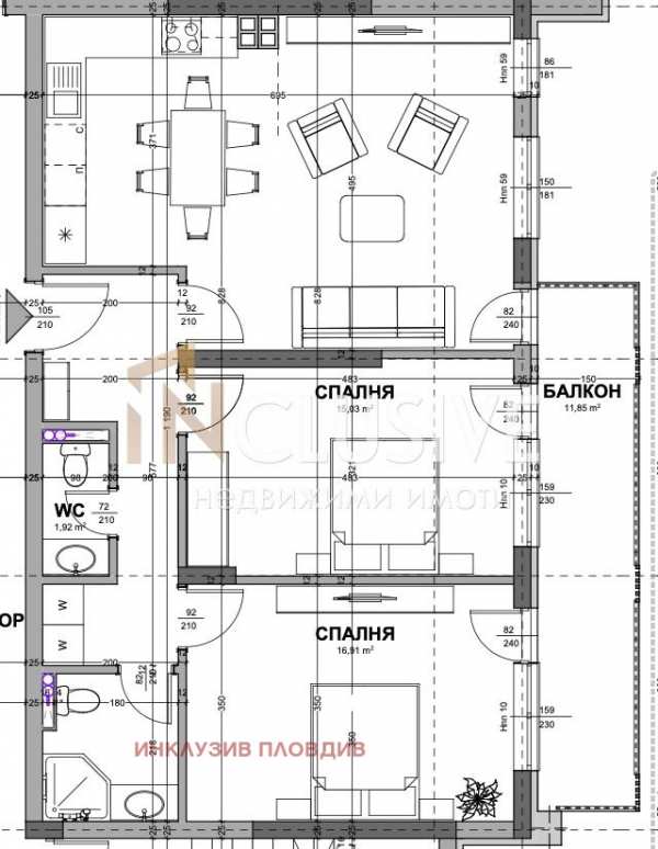 Продава 3-стаен, гр. асеновград, област пловдив