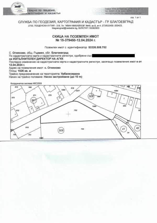 Продава парцел, с. огняново, област благоевград