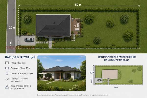 Продава парцел, с. стамболово, област софия област