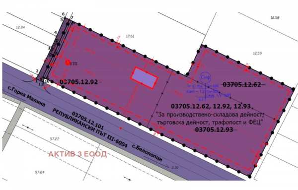 Продава парцел, с. белопопци, област софия област