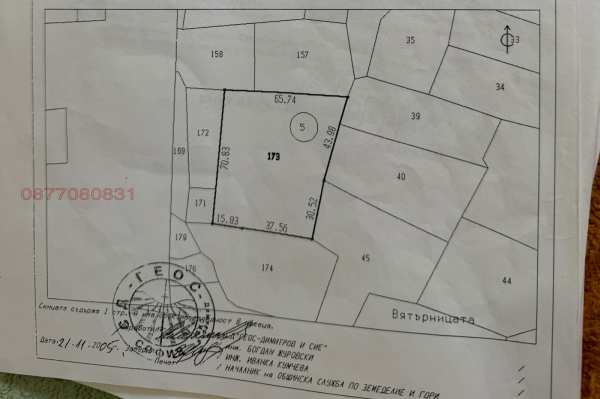 Продава парцел, гр. черноморец, област бургас