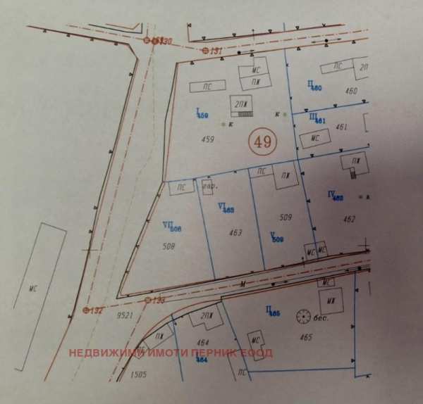 Продава  парцел с. Расник, област Перник
      869 кв.м