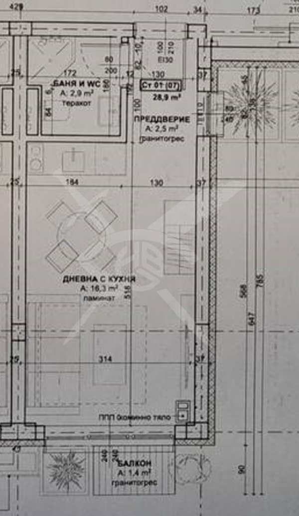 Продава 1-стаен, гр. китен, област бургас