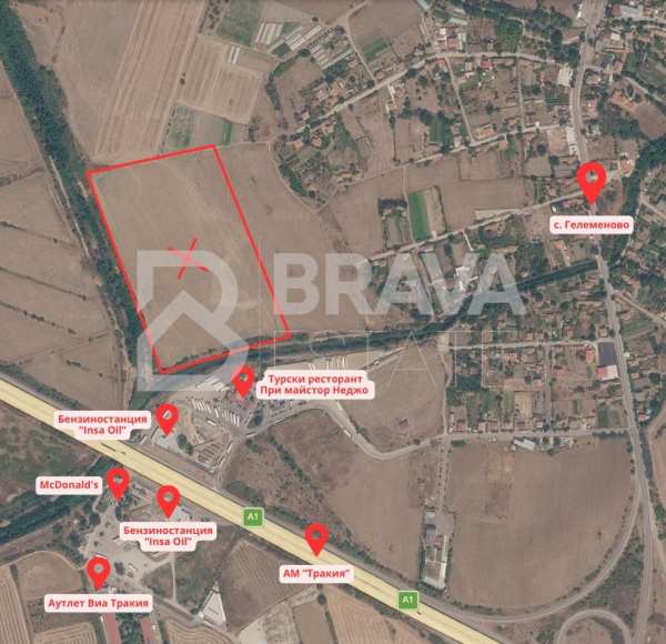 Продава парцел, с. гелеменово, област пазарджик