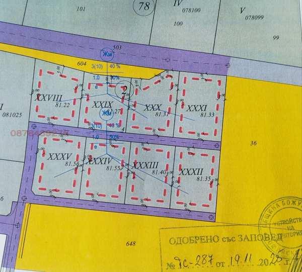 Продава парцел, с. храбърско, област софия област