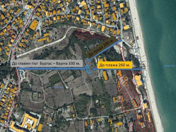 Продава парцел, гр. обзор, област бургас