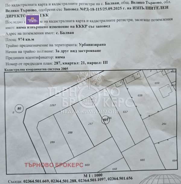 Продава парцел, с. балван, област велико търново