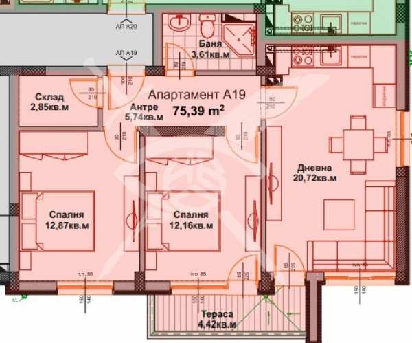 Продава 2-стаен, гр. айтос, област бургас
