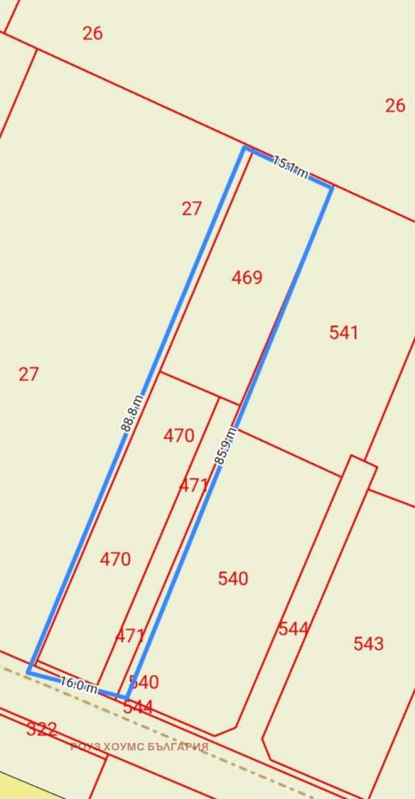 Продава парцел, с. ягодово, област пловдив